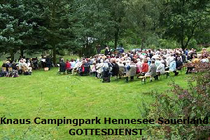 FERIENPARK FERIENDORF  Knaus Campingpark Hennesee Sauerland: GOTTESDIENST