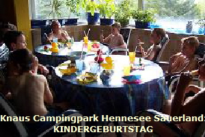 FERIENPARK FERIENDORF   Knaus Campingpark Hennesee Sauerland: Kindergeburtstag 