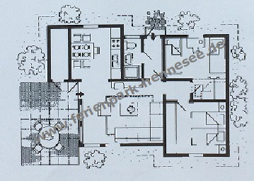 Sauerland    FERIENPARK FERIENDORF Ferienhaus am Hennesee : Grundriss