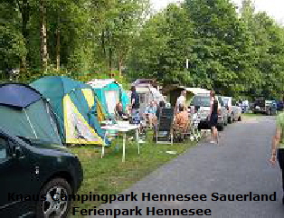 Stellpltze Knaus Camping Sauerland Ferienhaus Hennesee      FEWO Ferienwohnung   Ferienpark 